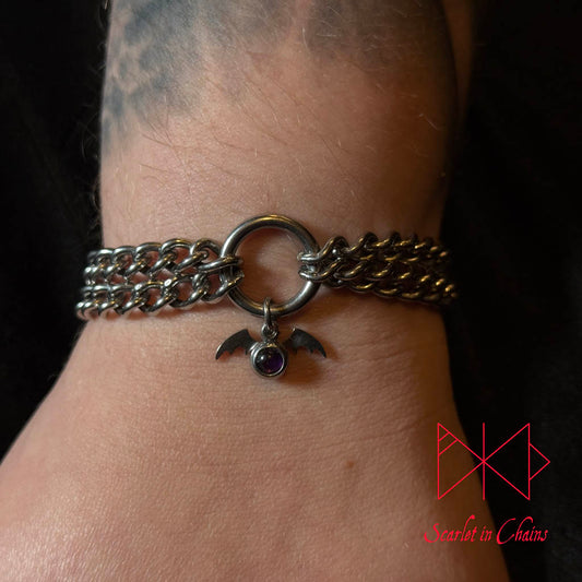 Vampire Bat Bracelet, Cuff, stainless steel jewellery, goth jewellery, event jewellery, Alt jewellery, witch jewellery, witch bracelet, stainless steel bracelet, stainless steel cuff, goth bracelet, goth cuff, alt cuff, alt bracelet, alternative cuff, alternative bracelet