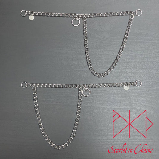 Stainless steel Mini Rockstar Locking Heels Pair - Sissy - Forced Fem - Bdsm - Bondage - Fetish - Kinky - Cross Dresser - Transvestite - Slave - Shown Flat