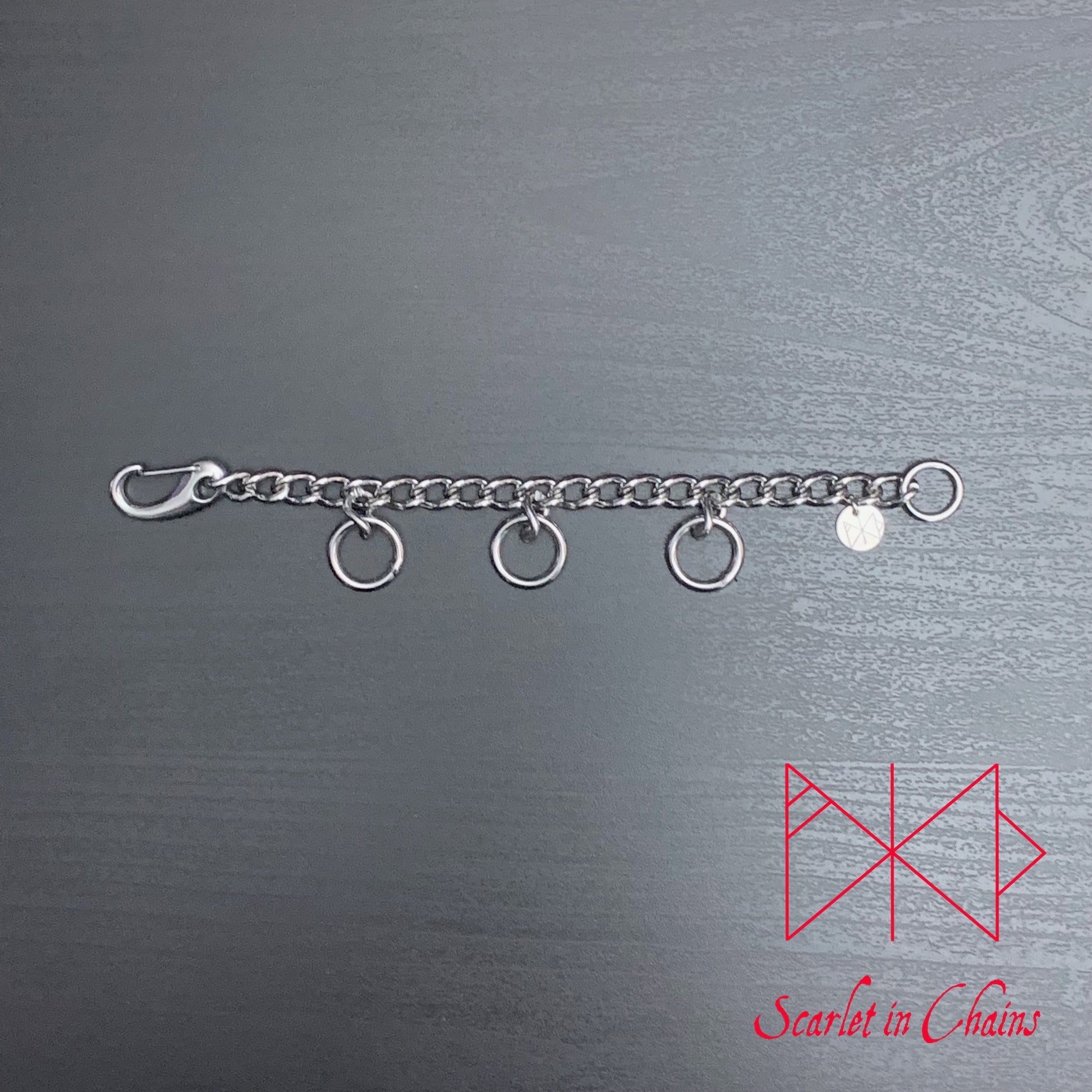 Single Mini Valkyrie Cuff - Stainless Steel Cuff - Stainless Steel Bracelet - Shown Flat