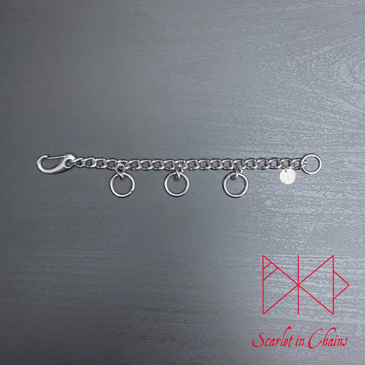 Single Mini Valkyrie Cuff - Stainless Steel Cuff - Stainless Steel Bracelet - Shown Flat