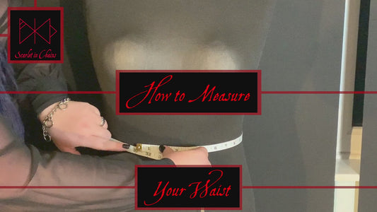 How to measure your waist video, Goth Jewellery, Alternative Jewellery, Witch Jewellery, Occult Jewellery, Goth Belt, Alternative Belt, Witch Belt, Stainless Steel Jewellery, Stainless Steel Belt