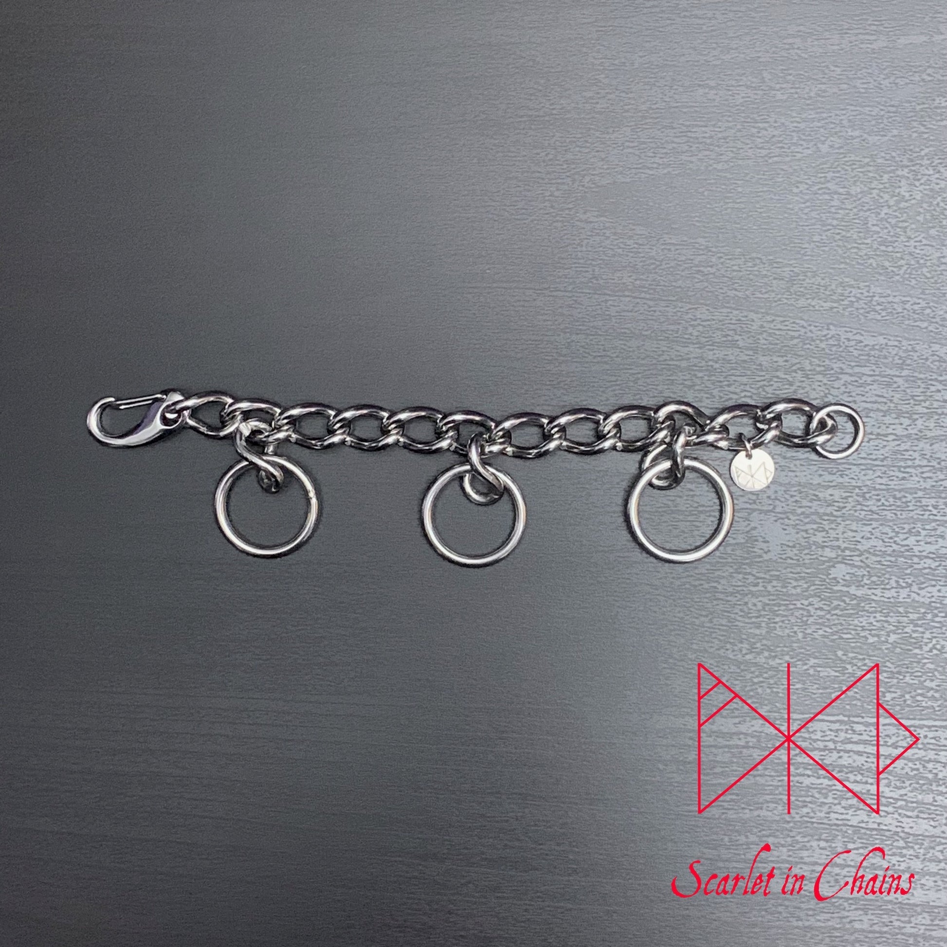 Single Valkyrie Cuff - Stainless Steel Cuff - Stainless Steel Bracelet - Shown Flat