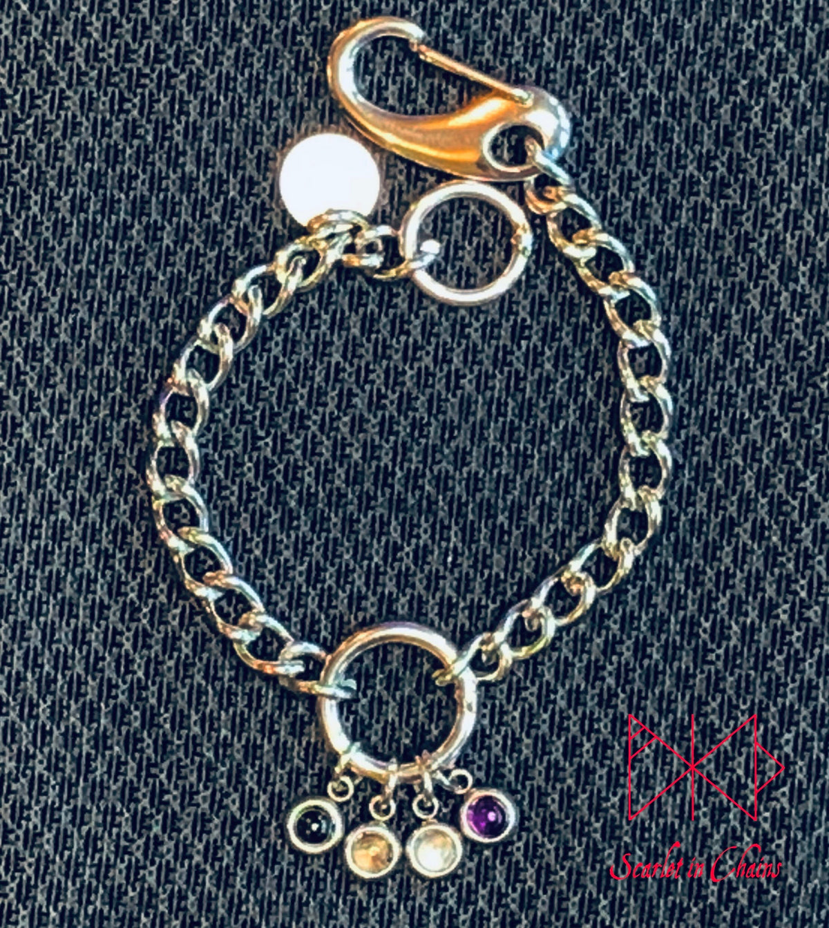 Stainless steel Pride cuff - Pride bracelet - Trans pride bracelet - Bisexual jewellery - coming out gift - LGBTQ+ jewellery - NB pride Shown Flat Asexual Edit alt text