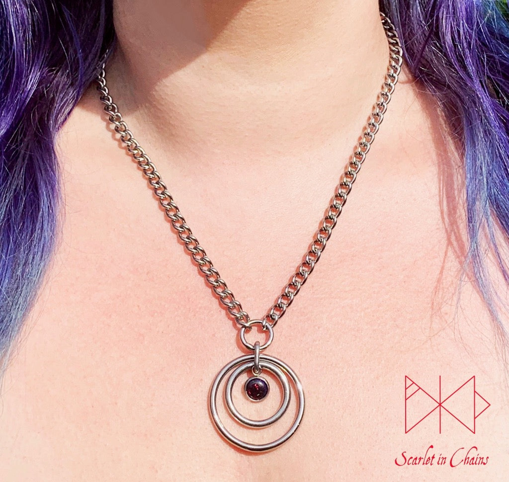 Synthetic Opal Orbital Eclipse micro day collar shown warn