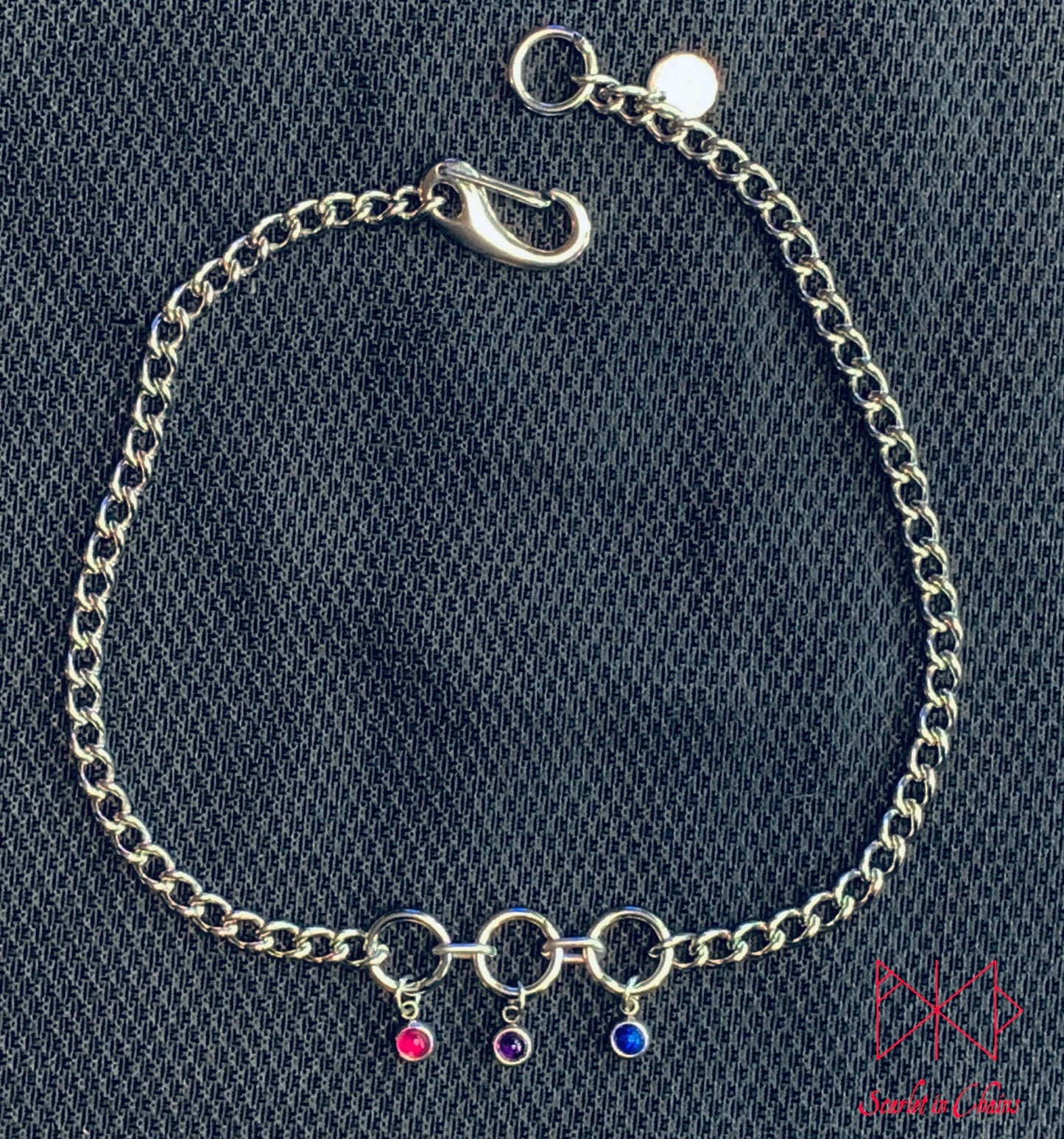 Pride Necklace stainless steel - LGBTQ+ - Trans Pride jewellery - Bisexual necklace - Asexual jewellery - Pride - Non Binary necklace - Pan Shown Flat Bi Bisexual Edit alt text