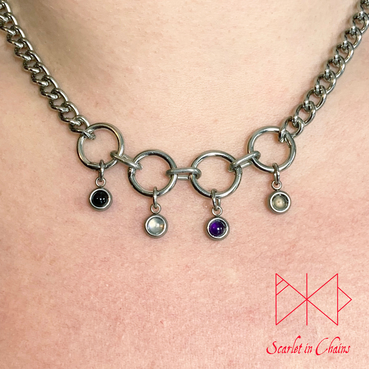 Pride Necklace stainless steel - LGBTQ+ - Trans Pride jewellery - Bisexual necklace - Asexual jewellery - Pride - Non Binary necklace - Pan Shown Warn Demisexual
