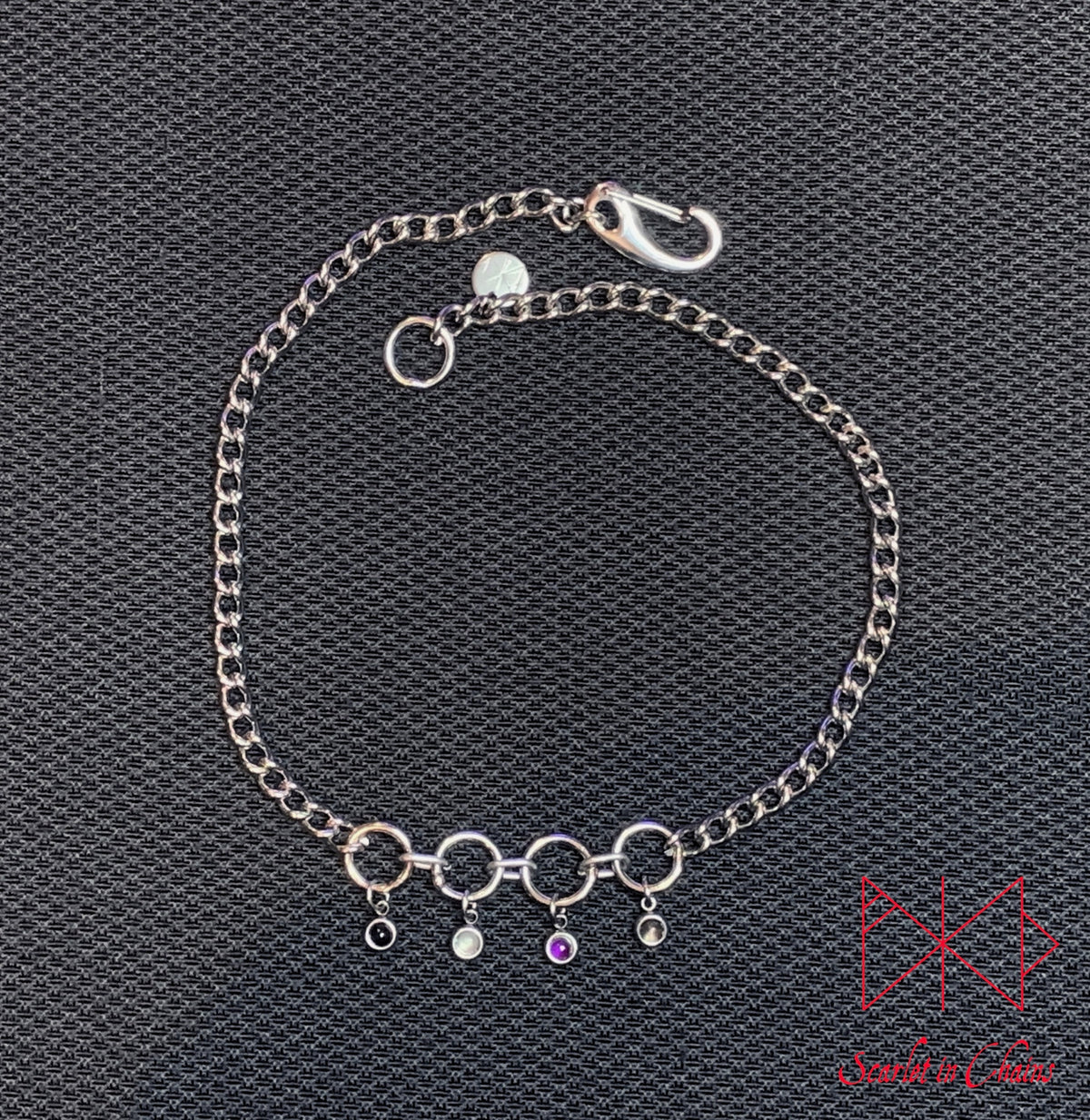Pride Necklace stainless steel - LGBTQ+ - Trans Pride jewellery - Bisexual necklace - Asexual jewellery - Pride - Non Binary necklace - Pan Shown Flat Demisexual