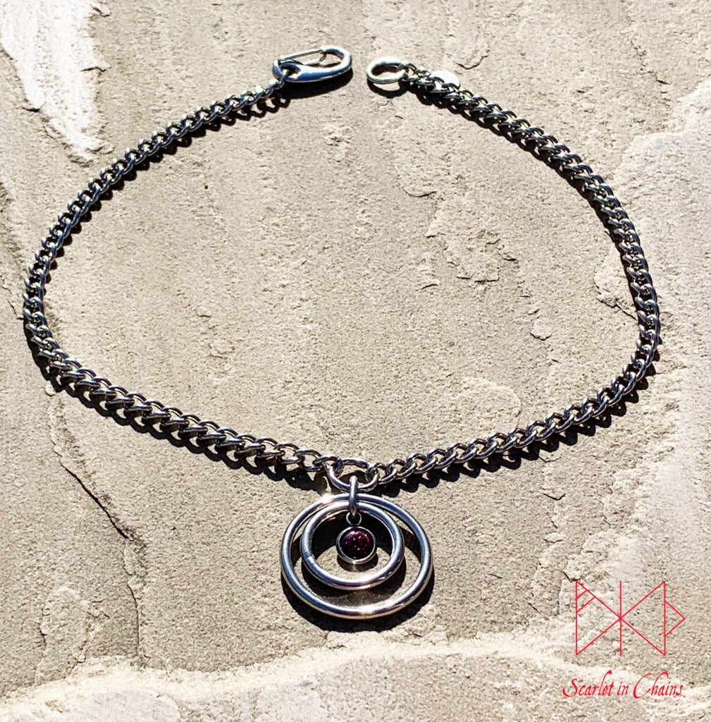 Synthetic Opal Orbital Eclipse micro day collar shown flat