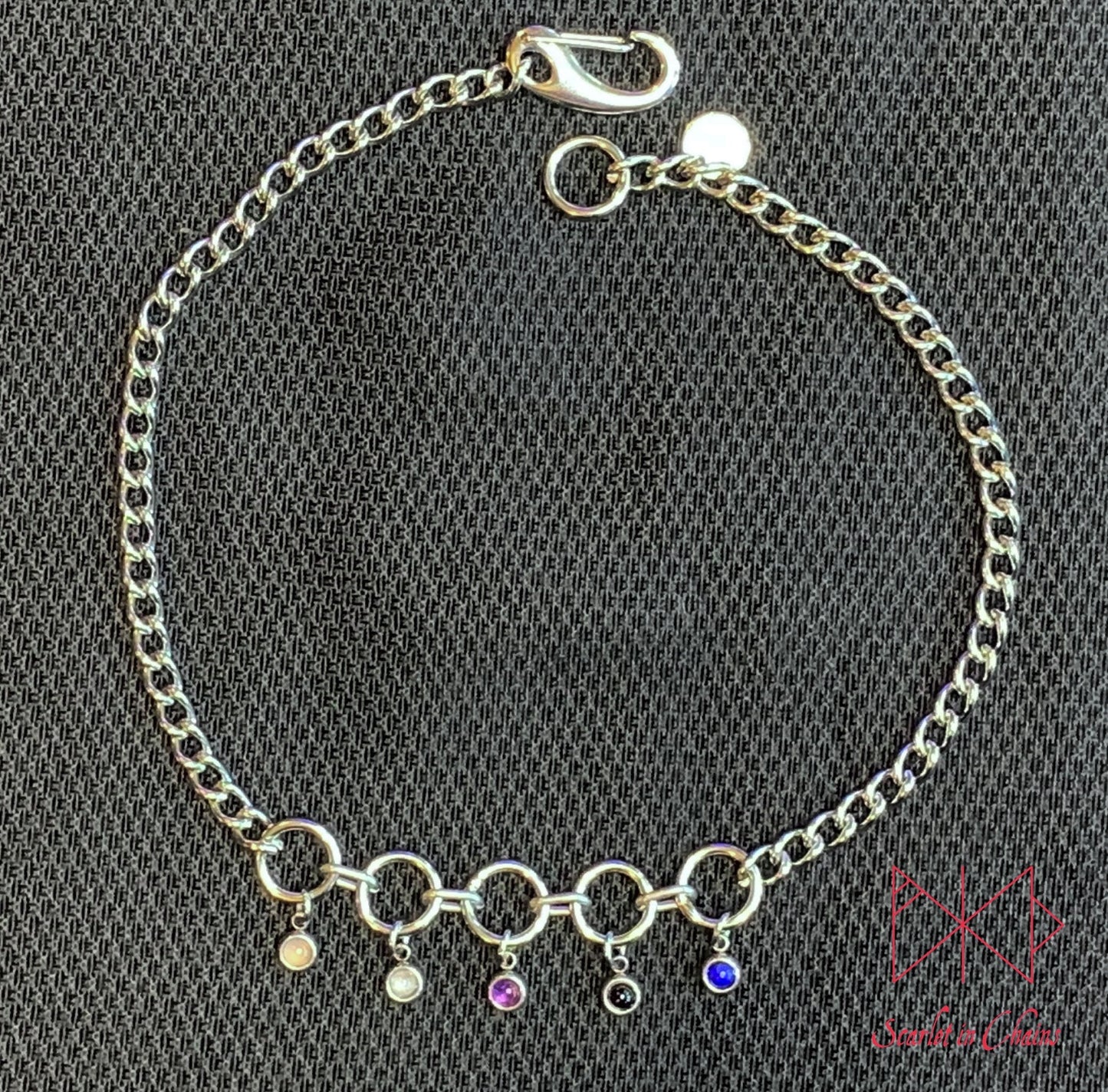 Pride Necklace stainless steel - LGBTQ+ - Trans Pride jewellery - Bisexual necklace - Asexual jewellery - Pride - Non Binary necklace - Pan Shown Flat Fluid Genderfluid Edit alt text
