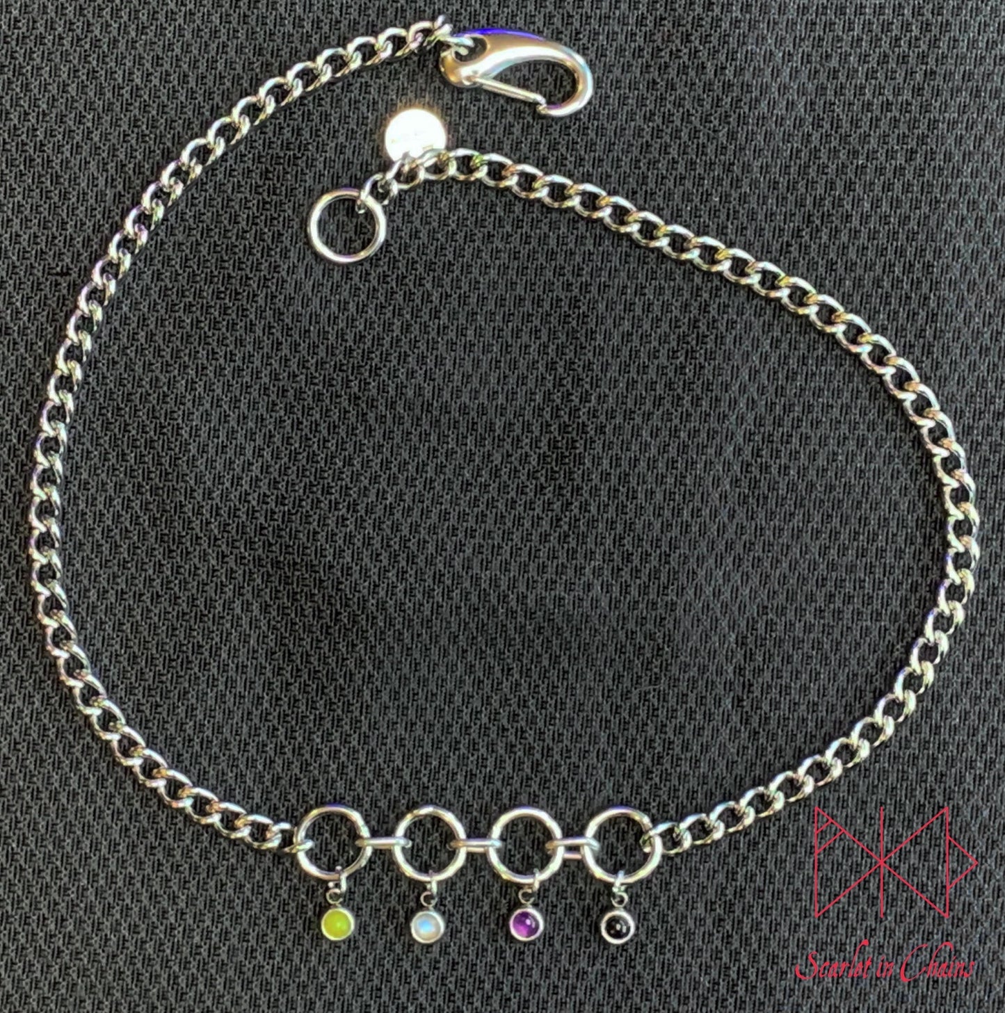Pride Necklace stainless steel - LGBTQ+ - Trans Pride jewellery - Bisexual necklace - Asexual jewellery - Pride - Non Binary necklace - Pan Shown Flat NB Nonbinary Edit alt text