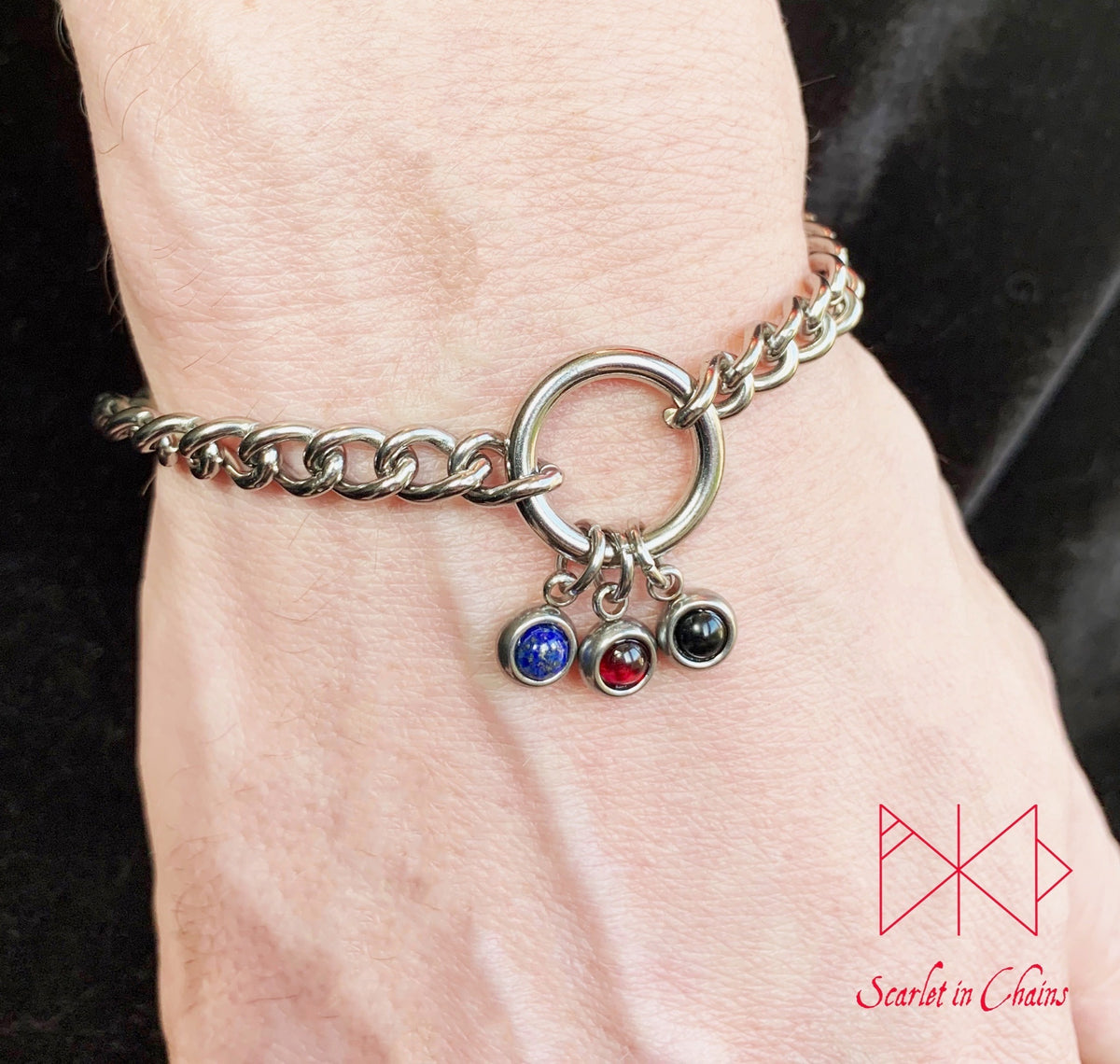 Stainless steel Pride cuff - Pride bracelet - Trans pride bracelet - Bisexual jewellery - coming out gift - LGBTQ+ jewellery - NB pride Shown Warn Polyamorous