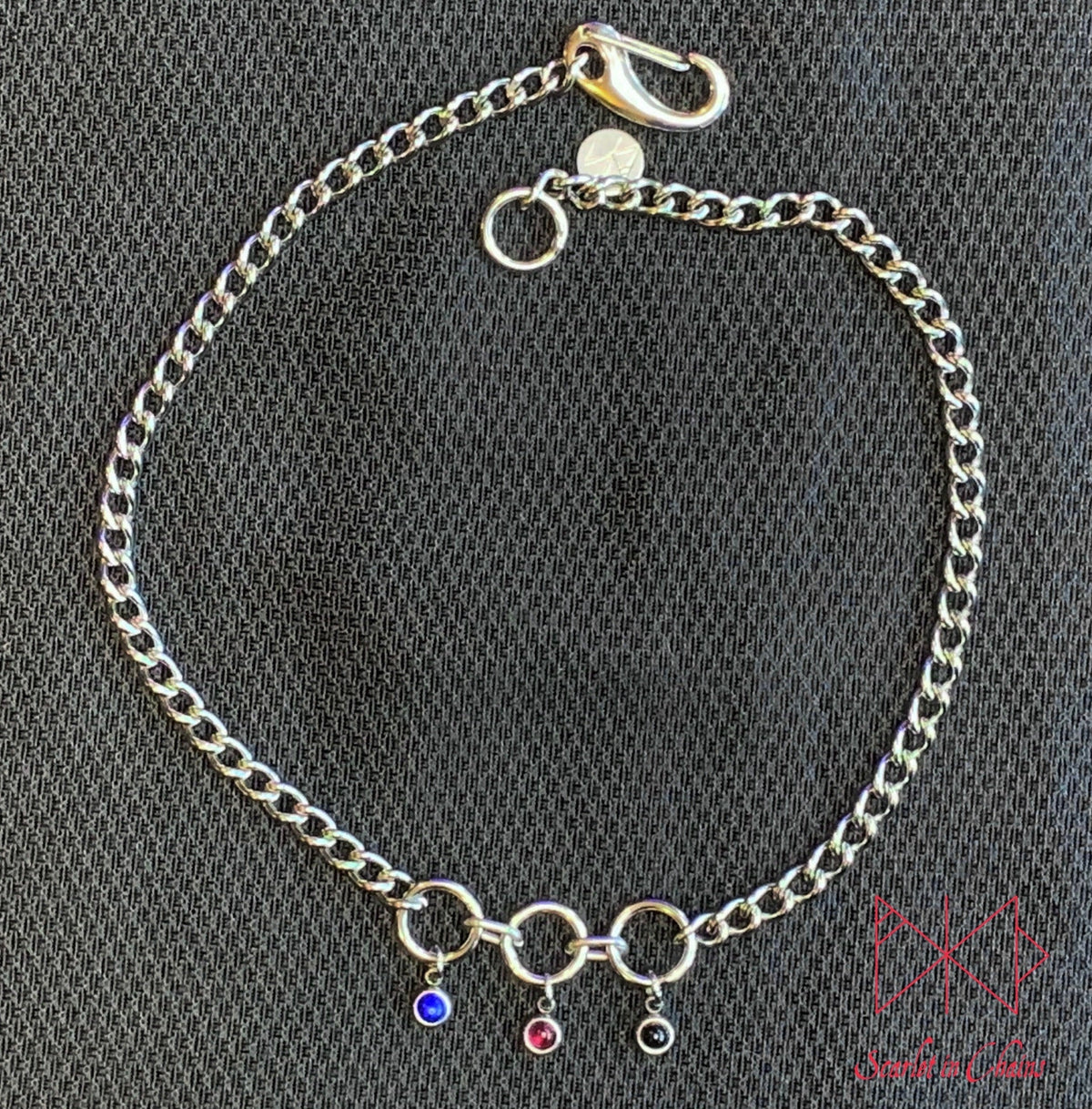 Pride Necklace stainless steel - LGBTQ+ - Trans Pride jewellery - Bisexual necklace - Asexual jewellery - Pride - Non Binary necklace - Pan Shown Flat Polyamorous