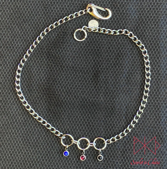 Pride Necklace stainless steel - LGBTQ+ - Trans Pride jewellery - Bisexual necklace - Asexual jewellery - Pride - Non Binary necklace - Pan Shown Flat Polyamorous