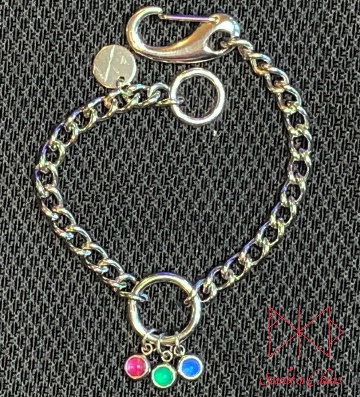 Stainless steel Pride cuff - Pride bracelet - Trans pride bracelet - Bisexual jewellery - coming out gift - LGBTQ+ jewellery - NB pride Shown Flat Polysexual