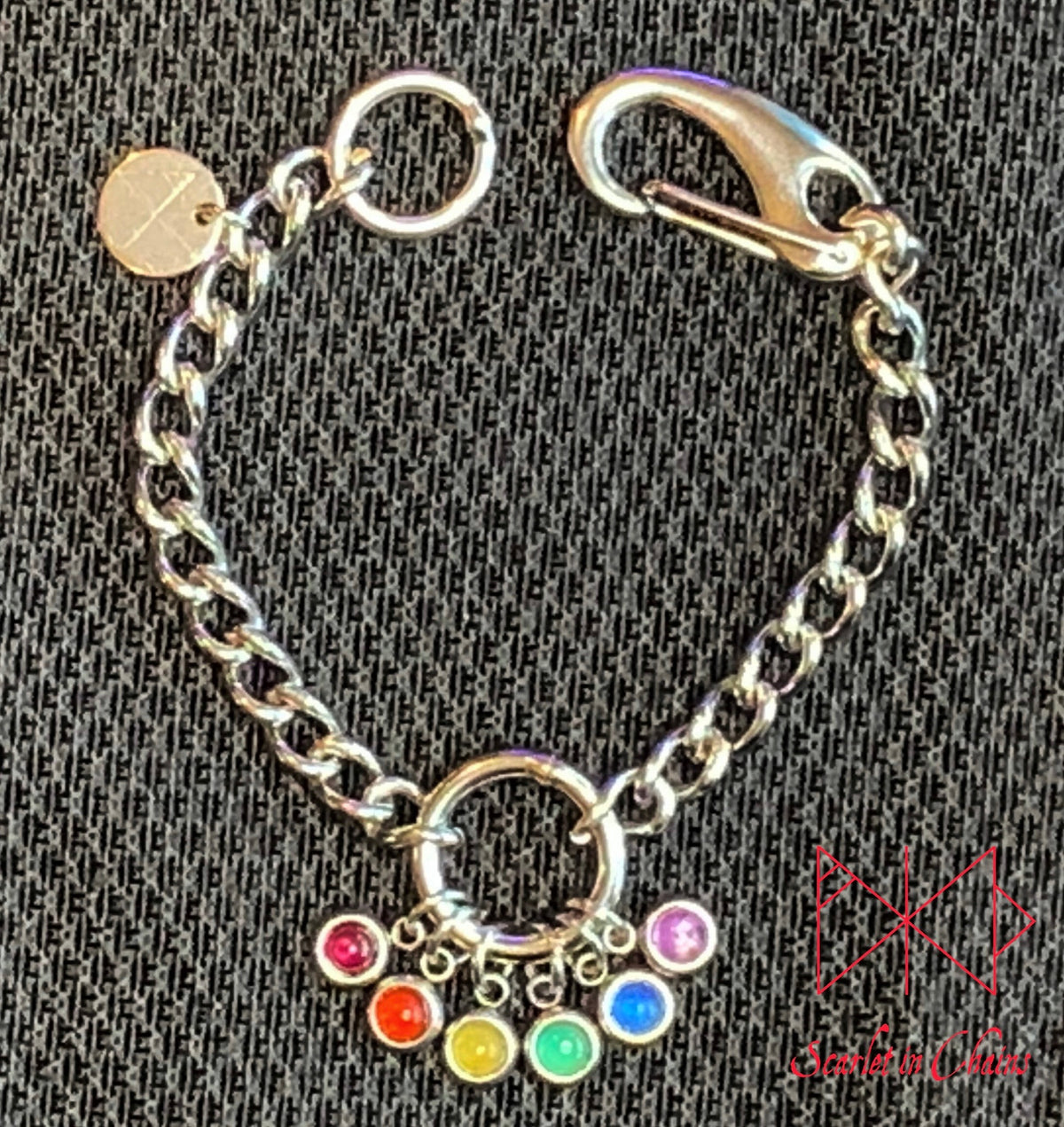 Stainless steel Pride cuff - Pride bracelet - Trans pride bracelet - Bisexual jewellery - coming out gift - LGBTQ+ jewellery - NB pride Shown Flat Rainbow Pride Edit alt text