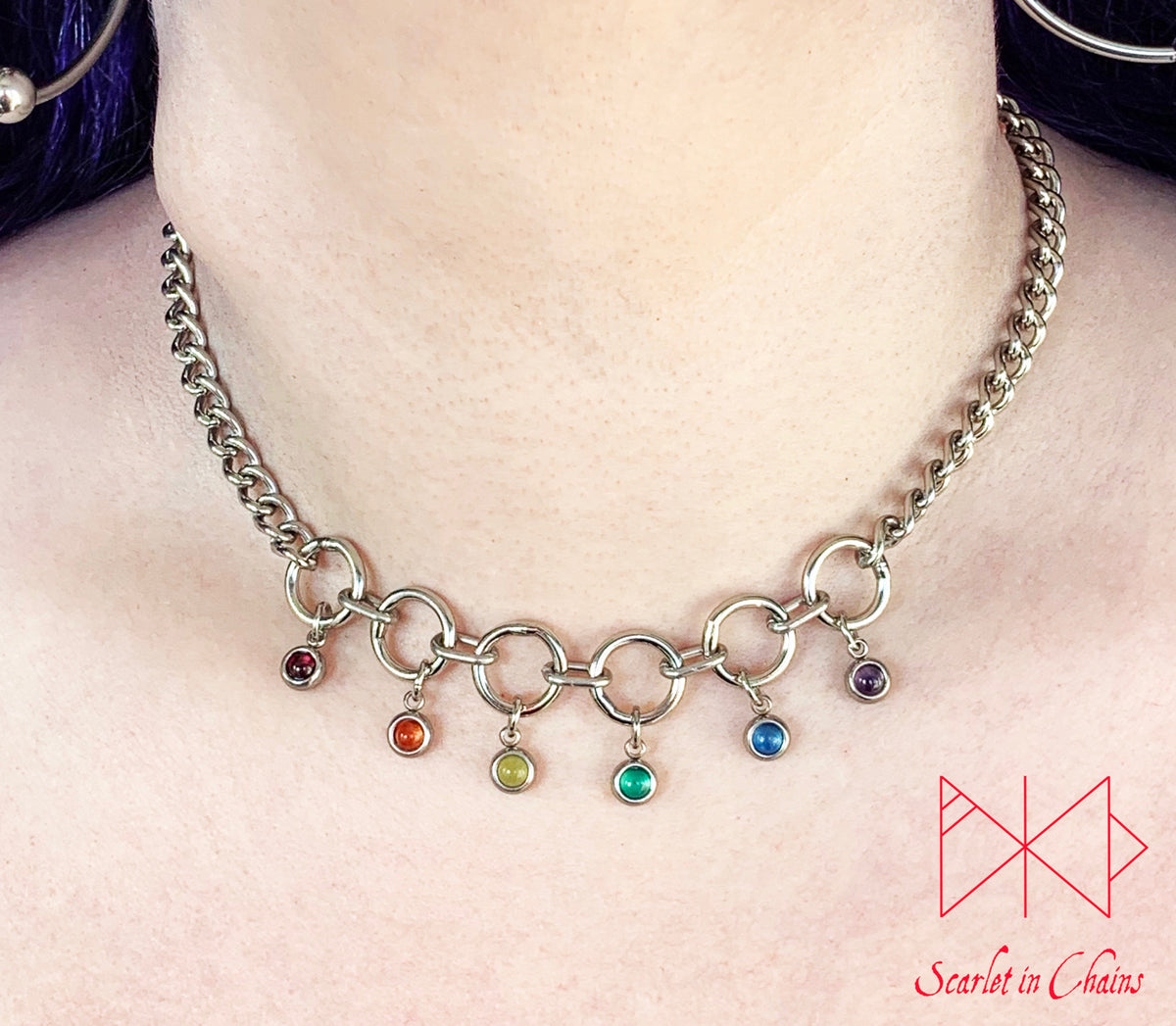 Pride Necklace stainless steel - LGBTQ+ - Trans Pride jewellery - Bisexual necklace - Asexual jewellery - Pride - Non Binary necklace - Pan Shown Warn