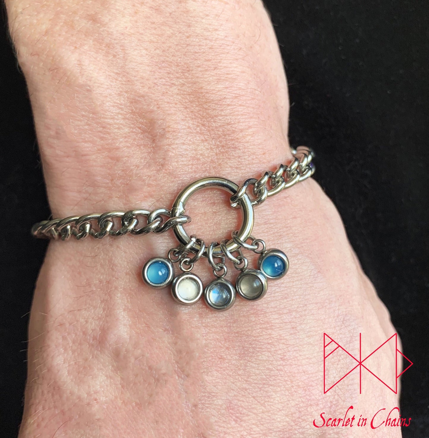 Stainless steel Pride cuff - Pride bracelet - Trans pride bracelet - Bisexual jewellery - coming out gift - LGBTQ+ jewellery - NB pride Shown Warn Trans Transexual