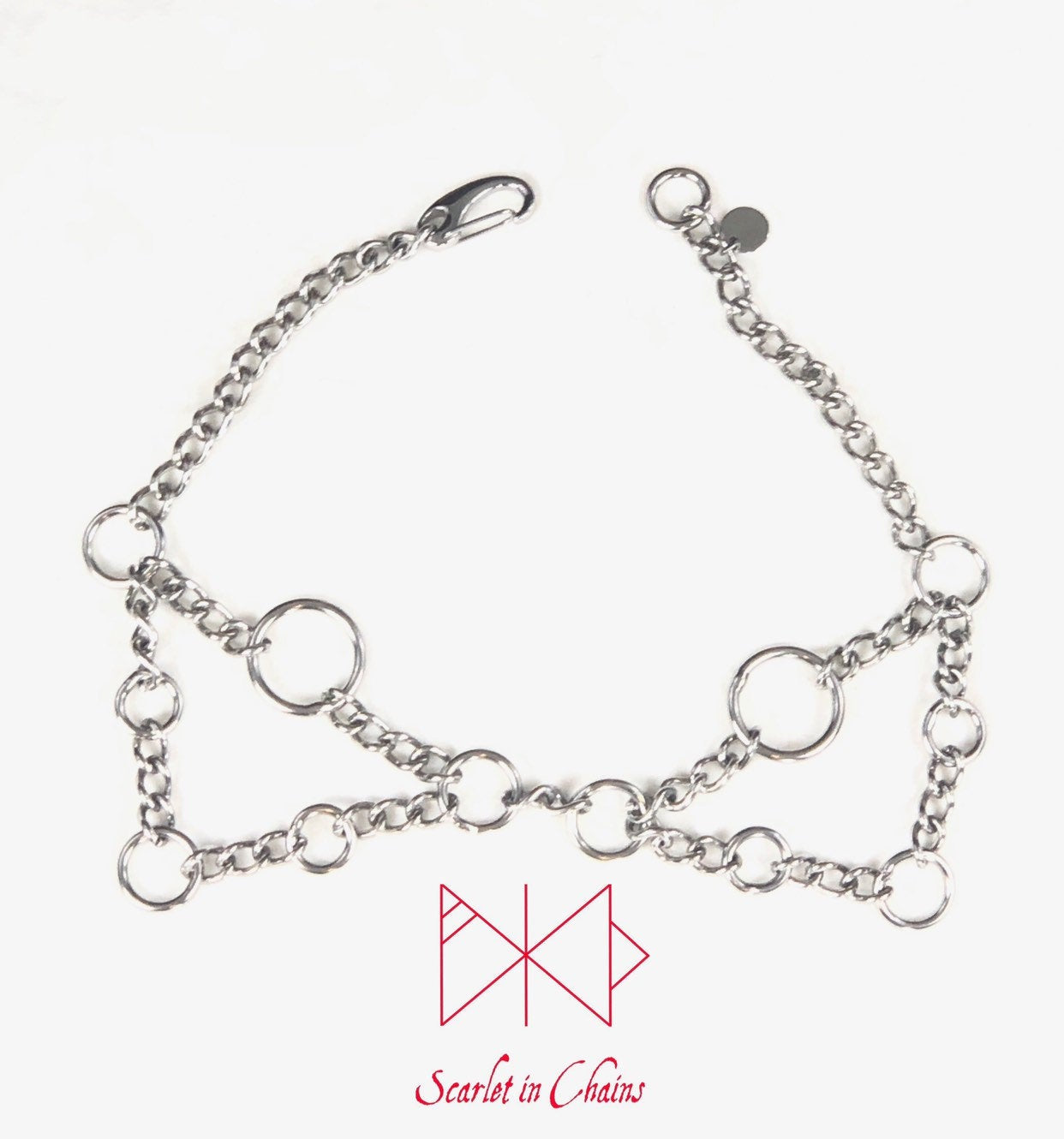 flat shot of witchy choker
