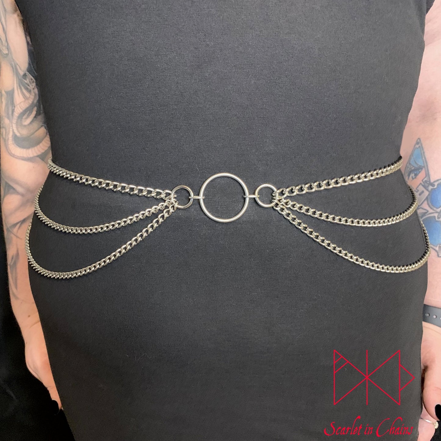 Mini Luna Beam Satellite belt 3 layer 2mm 304 grade stainless steel belt shown warn front
