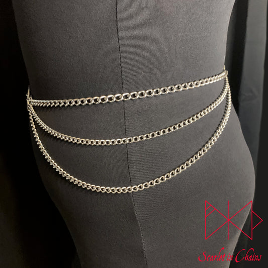 Mini Luna Beam Satellite belt 3 layer 2mm 304 grade stainless steel belt shown warn side
