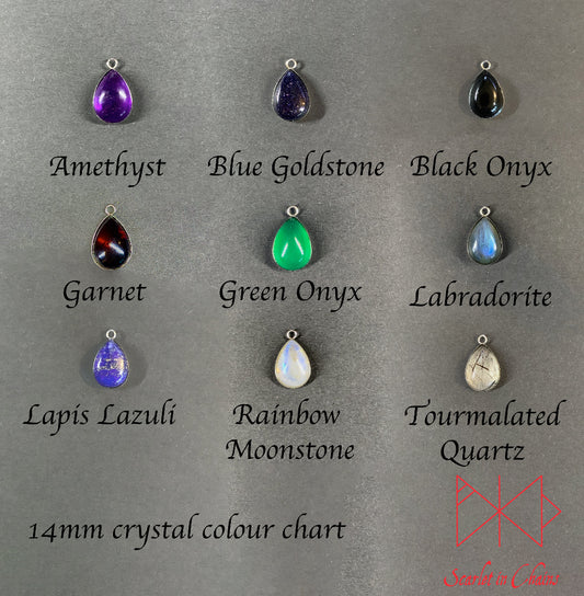 Crystal Options 14mm Teardrop, goth choker alternative collar stainless steel jewellery, goth jewellery, event jewellery. Goth Necklace, Stainless Steel Necklace, Event Necklace