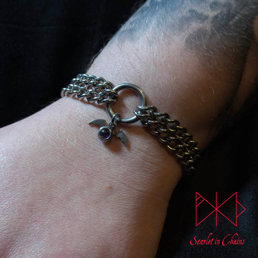 Vampire Bat Bracelet, Cuff, stainless steel jewellery, goth jewellery, event jewellery, Alt jewellery, witch jewellery, witch bracelet, stainless steel bracelet, stainless steel cuff, goth bracelet, goth cuff, alt cuff, alt bracelet, alternative cuff, alternative bracelet