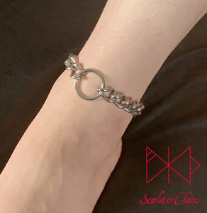 Luna Anklet - Stainless Steel Ankle Cuff - Shown Warn