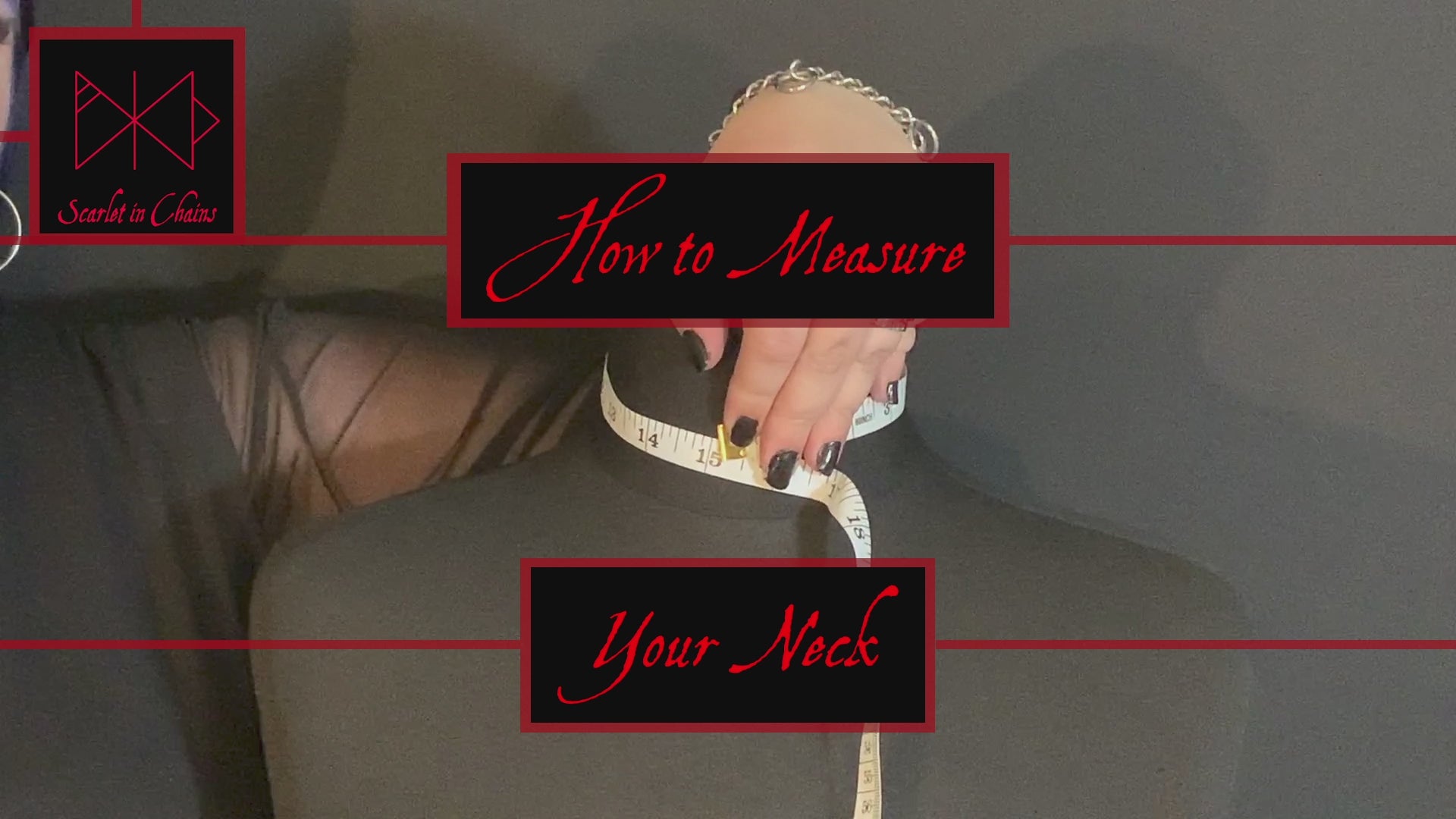 How to measure your neck video