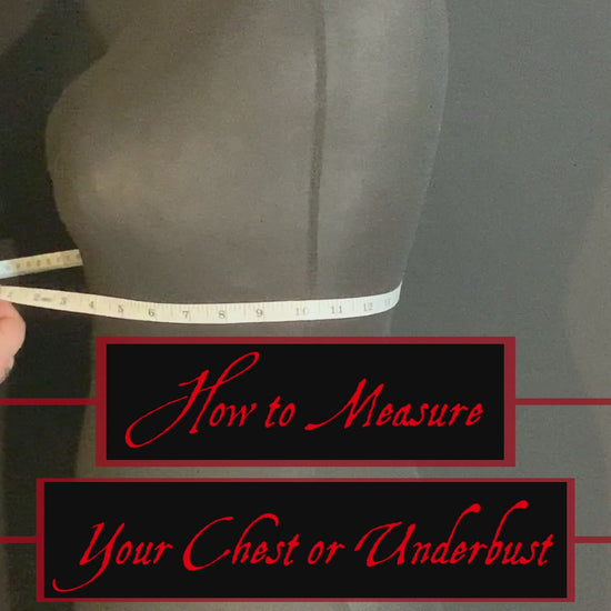 How to Measure your Underbust or Chest Video, Goth Jewellery, Alternative Jewellery, Witch Jewellery, Occult Jewellery, Harness, Stainless Steel Jewellery, Body Chains