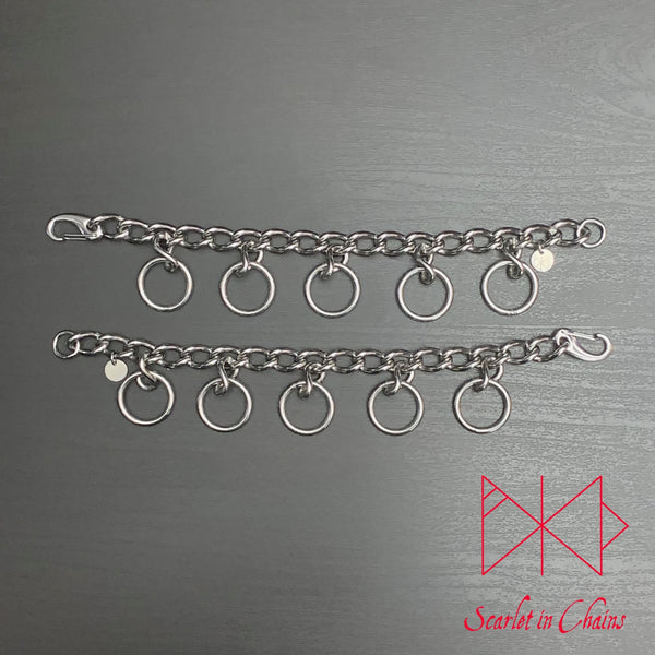 Mini Valkyrie Anklets - Stainless Steel Anklets - Shown Flat