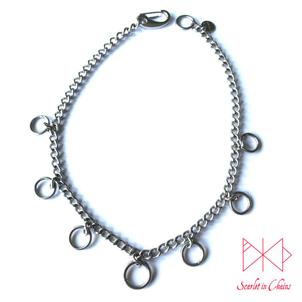 Valkyrie Micro chain collar 304 stainless steel shown flat