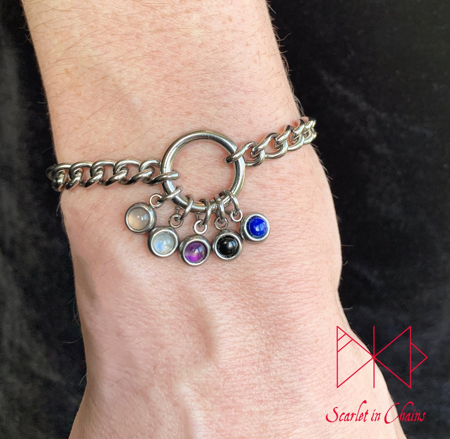 Stainless steel Pride cuff - Pride bracelet - Trans pride bracelet - Bisexual jewellery - coming out gift - LGBTQ+ jewellery - NB pride Shown Warn Fluid Genderfluid