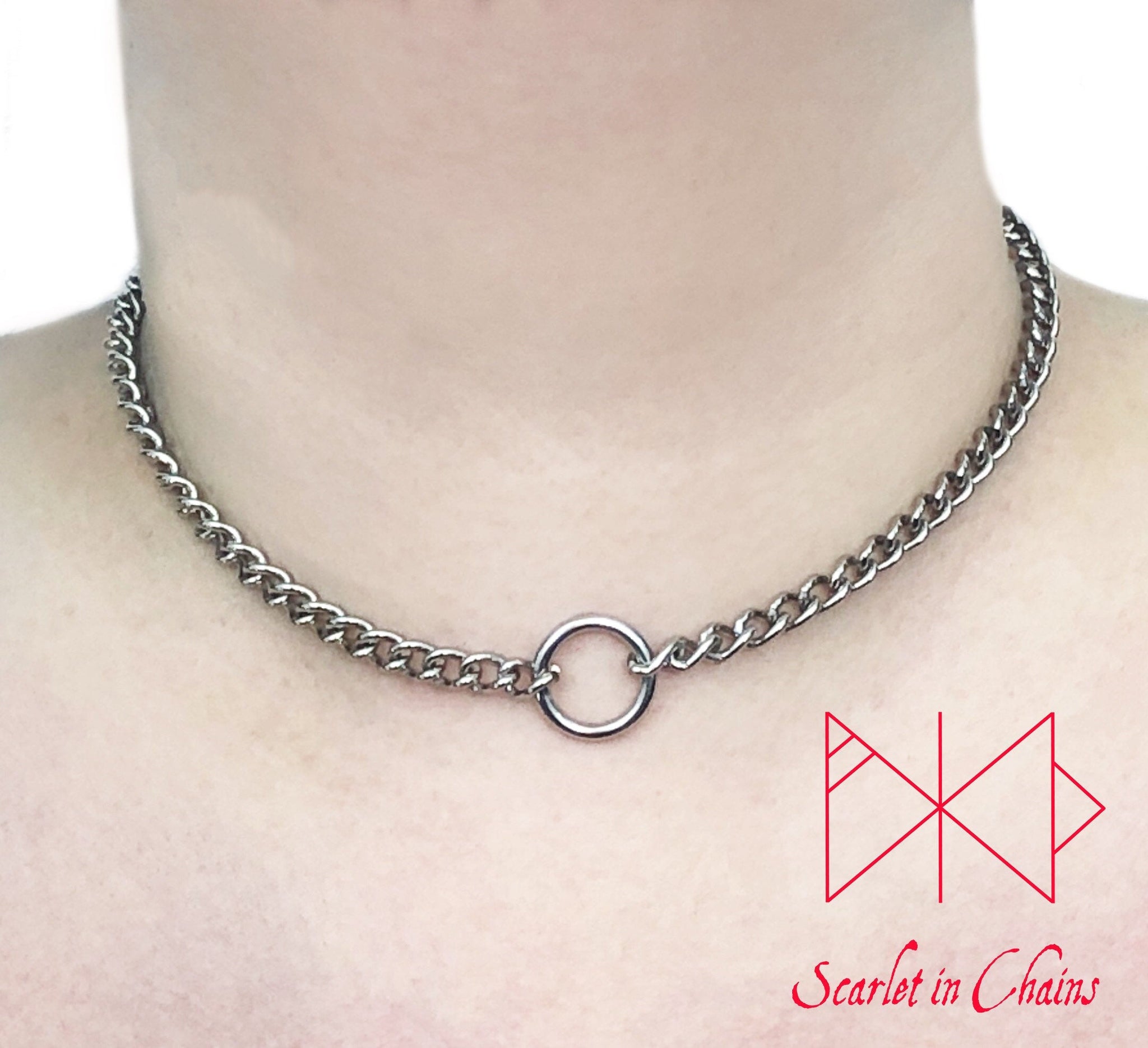 Stainless steel micro chain O ring collar worn