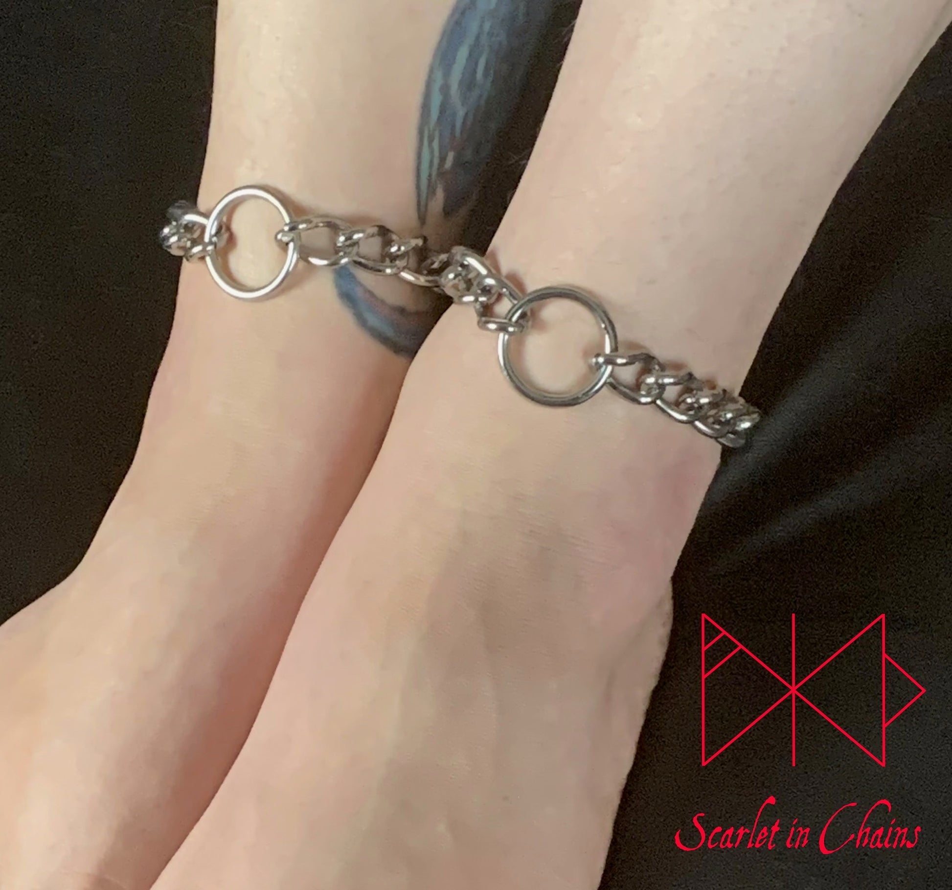 luna anklets worn